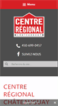 Mobile Screenshot of centreregionalchateauguay.com